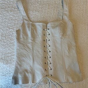 ZARA Lace-Up Corset Top